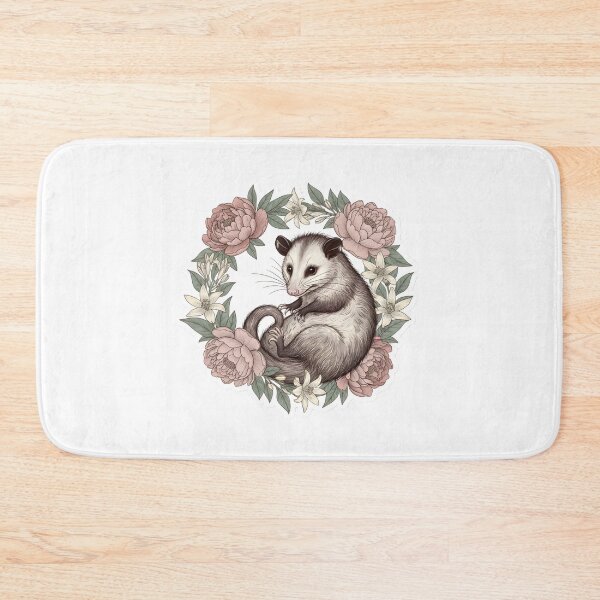 Item preview, Aesthetic Opossum Vintage Floral Cottagecore Goth Moonflower Possum designed and sold by StickyGuys.