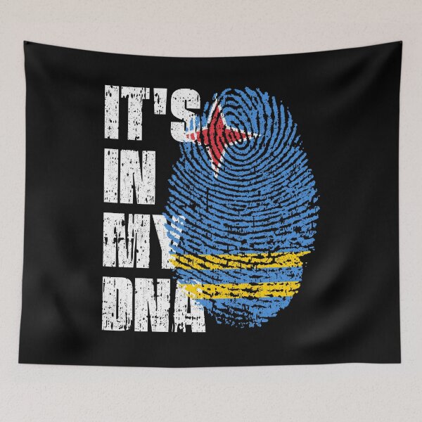 Item preview, IT'S IN MY DNA Aruba Flag Roots designed and sold by CosmoKitsch.