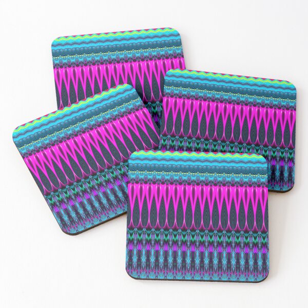 Item preview, Magenta and Blue Neo-Gothic Fractal Pattern designed and sold by Warren Paul Harris.