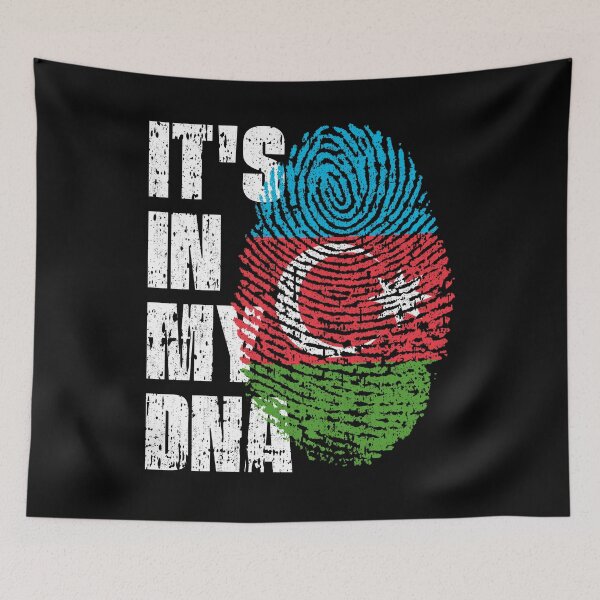 Item preview, IT'S IN MY DNA Azerbaijan Flag Roots designed and sold by CosmoKitsch.