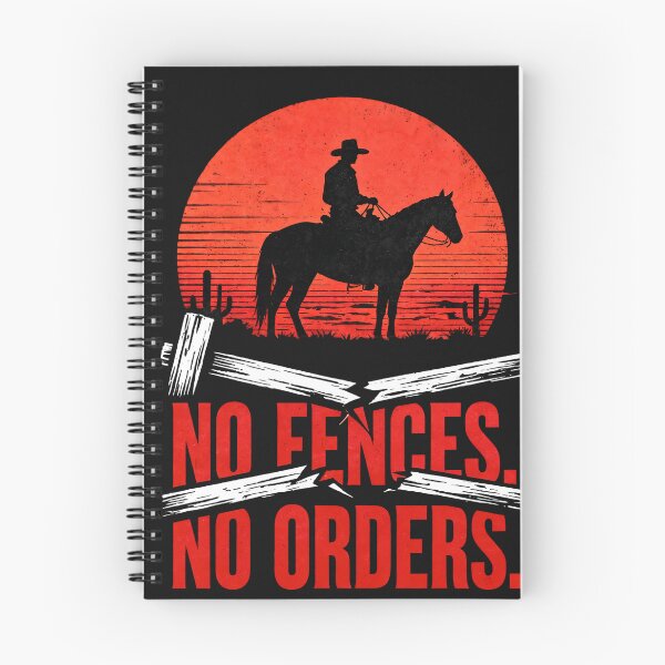 Item preview, No Fences. No Orders. Western Freedom Cowboy Design designed and sold by Maximilianos.