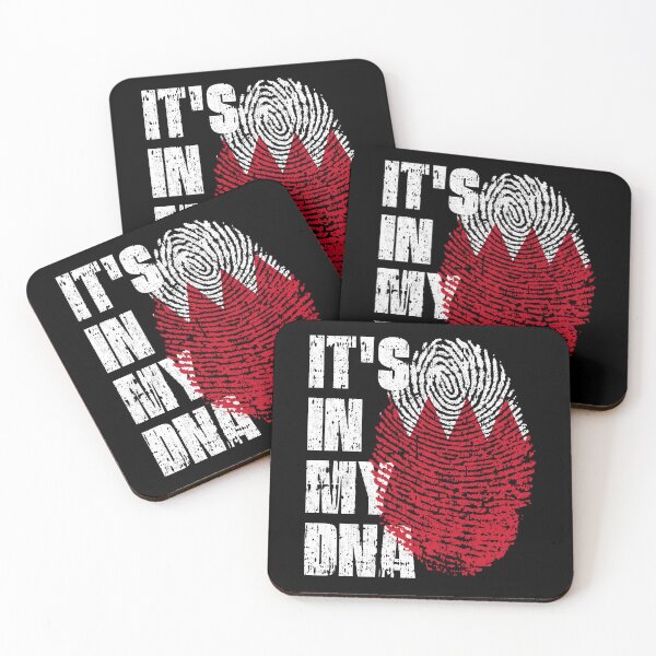 Item preview, IT'S IN MY DNA Bahrain Flag Roots designed and sold by CosmoKitsch.