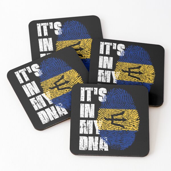 Item preview, IT'S IN MY DNA Barbados Flag Roots designed and sold by CosmoKitsch.