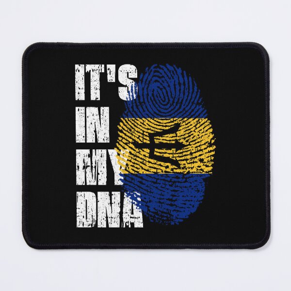 Item preview, IT'S IN MY DNA Barbados Flag Roots designed and sold by CosmoKitsch.