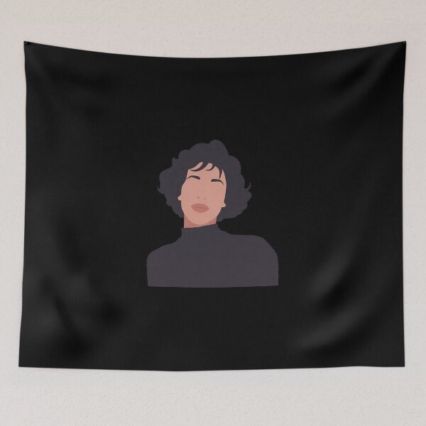 Item preview, Whitney Houston Lineless Illustration designed and sold by dsxclothing.