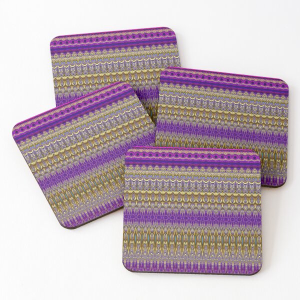 Item preview, Gold and Violet Neo-Gothic Fractal Pattern designed and sold by Warren Paul Harris.