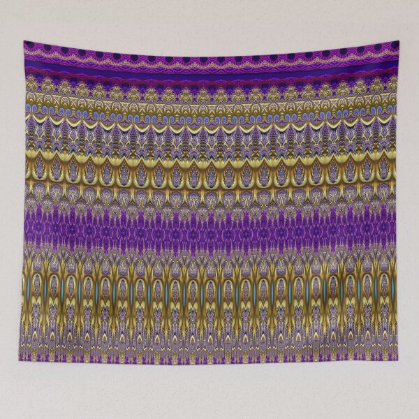 Item preview, Gold and Violet Neo-Gothic Fractal Pattern designed and sold by Warren Paul Harris.