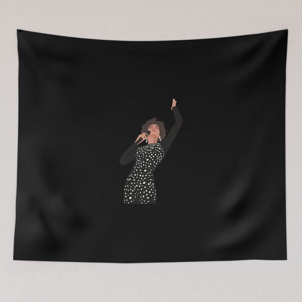 Item preview, Whitney Houston Lineless Illustration designed and sold by dsxclothing.