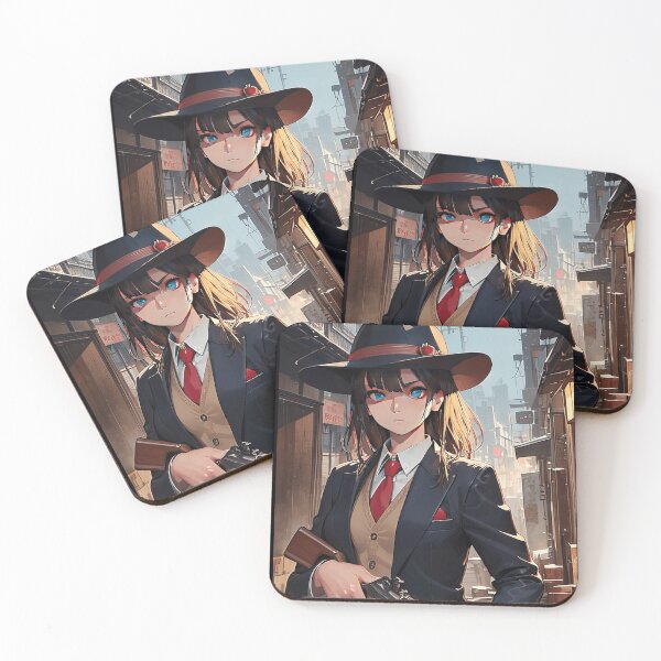 Item preview,  Manga Detective With Weapon Portrait  designed and sold by mustaphastore.