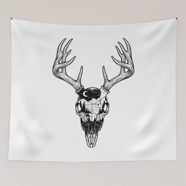 Item preview,  Night Skull Deer designed and sold by Thunderbelts.