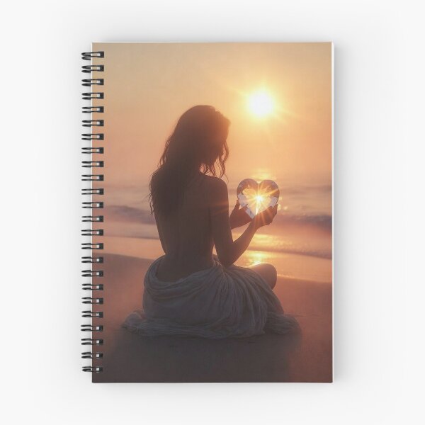 Item preview, Chica en la playa sosteniendo un corazón de cristal. designed and sold by No socks.