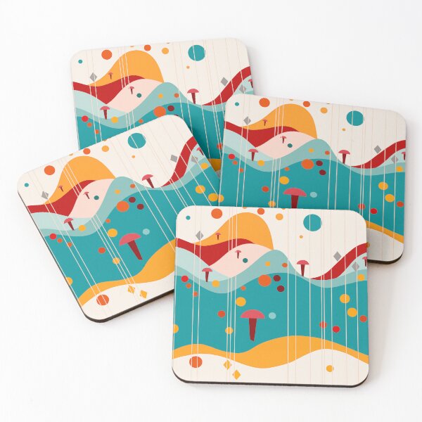 Item preview, Abstract Geometric Landscape – Kandinsky Inspired Pattern designed and sold by Clara Fruggeri.