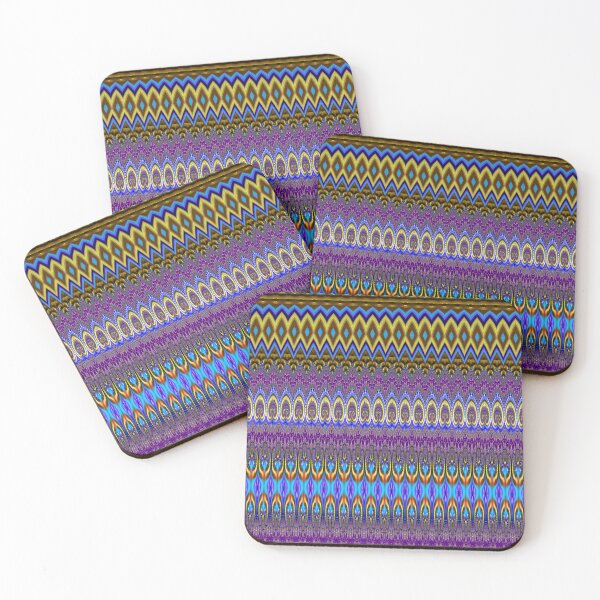 Item preview,  Gold, Blue and Violet Neo-Gothic Fractal Pattern designed and sold by Warren Paul Harris.