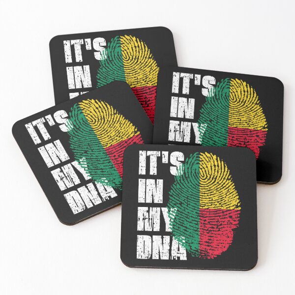 Item preview, IT'S IN MY DNA Benin Flag Roots designed and sold by CosmoKitsch.