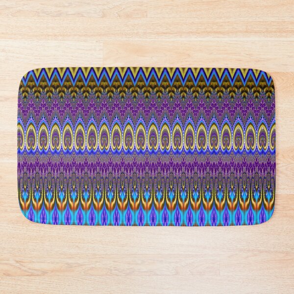 Item preview,  Gold, Blue and Violet Neo-Gothic Fractal Pattern designed and sold by Warren Paul Harris.
