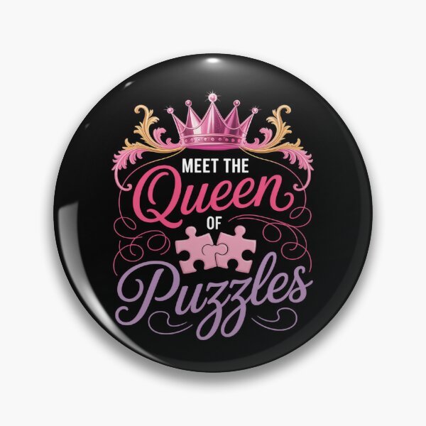 Item preview, Perfect Queen Puzzles Crown Crossword Lover Gift designed and sold by KristieRamsey.