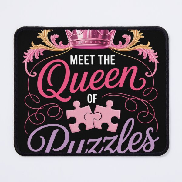 Item preview, Perfect Queen Puzzles Crown Crossword Lover Gift designed and sold by KristieRamsey.