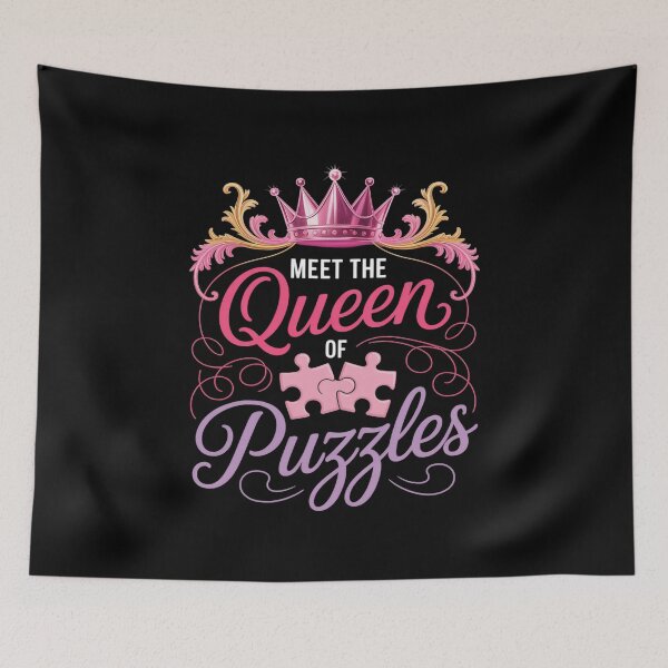 Item preview, Perfect Queen Puzzles Crown Crossword Lover Gift designed and sold by KristieRamsey.