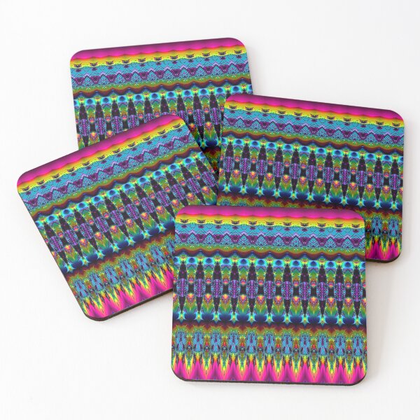 Item preview, New Year Rainbow Neo-Gothic Fractal Pattern designed and sold by Warren Paul Harris.