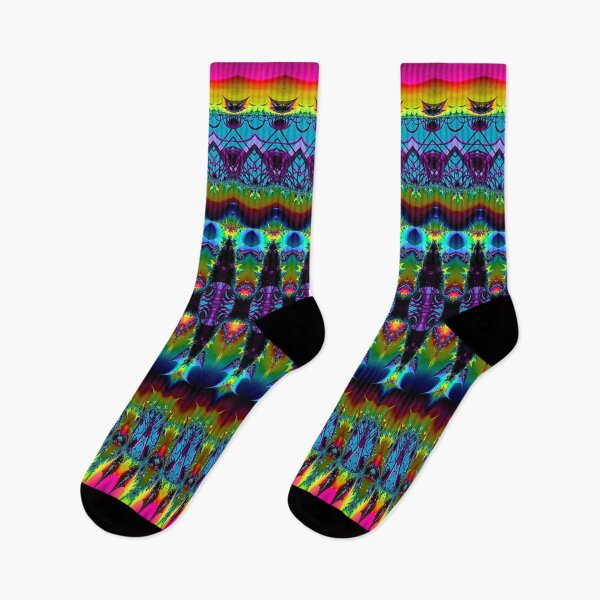 Item preview, New Year Rainbow Neo-Gothic Fractal Pattern designed and sold by Warren Paul Harris.