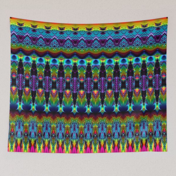 Item preview, New Year Rainbow Neo-Gothic Fractal Pattern designed and sold by Warren Paul Harris.