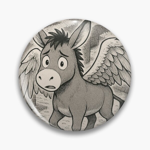 Item preview, Winged Donkey Lost in Maze designed and sold by ARTGENERATESART.