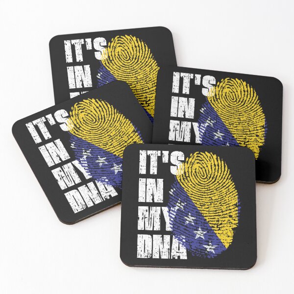 Item preview, IT'S IN MY DNA bosnia and herzegovina Flag Roots designed and sold by CosmoKitsch.