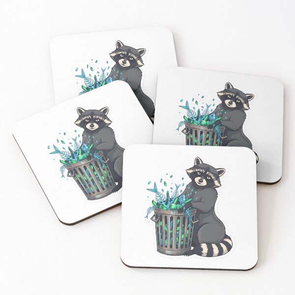 Item preview, Sultry Gothic Raccoon Midnight Scavenger Aesthetic Soft Goth Trash Queen designed and sold by StickyGuys.
