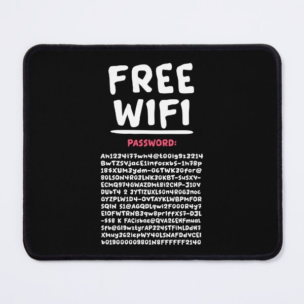 Item preview, Funny FREE WIFI Free Internet Funny Password Hacker Party designed and sold by farhanhafeez.