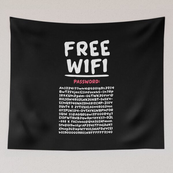 Item preview, Funny FREE WIFI Free Internet Funny Password Hacker Party designed and sold by farhanhafeez.