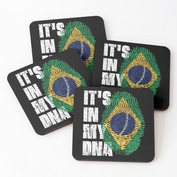 Item preview, IT'S IN MY DNA Brazil Flag Roots designed and sold by CosmoKitsch.