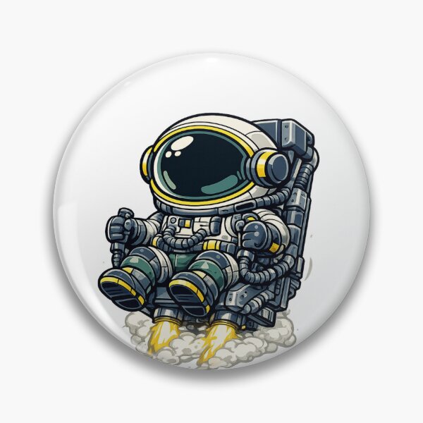 Item preview, Cute Astronaut Jetpack Cartoon Space Illustration designed and sold by IRON WINGS /USAF.