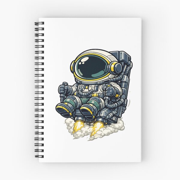 Item preview, Cute Astronaut Jetpack Cartoon Space Illustration designed and sold by IRON WINGS /USAF.