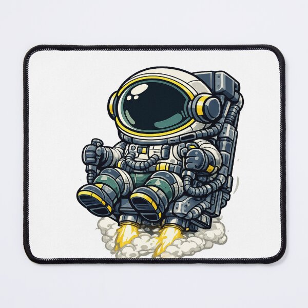 Item preview, Cute Astronaut Jetpack Cartoon Space Illustration designed and sold by Combat Skies.