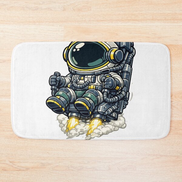 Item preview, Cute Astronaut Jetpack Cartoon Space Illustration designed and sold by Combat Skies.