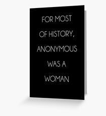 The Truth About our History - Black Greeting Card