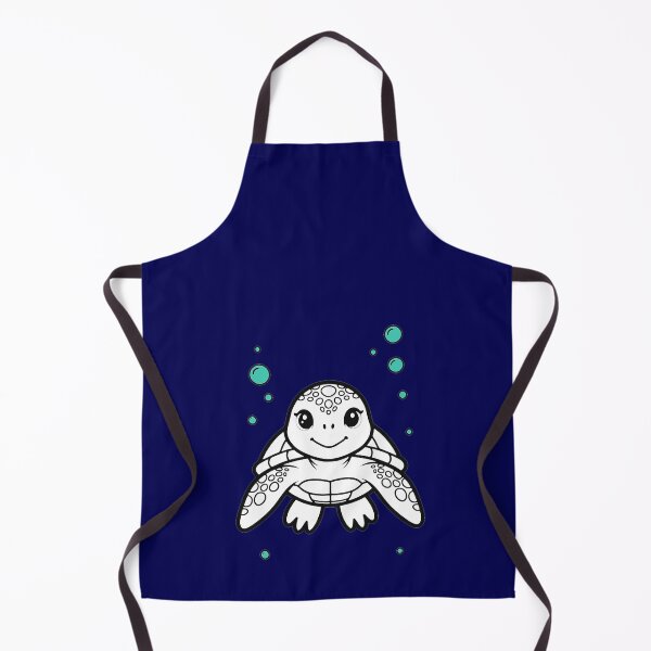 Item preview, Cute Turtle Underwater - Dark Blue Ocean designed and sold by Beachy.