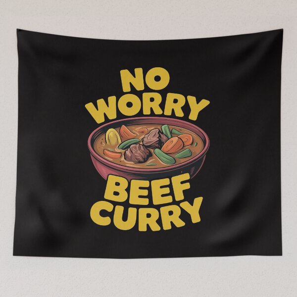 Item preview, No Worry Beef Curry Indian Cuisine Chef Cooking designed and sold by PattonJillian.