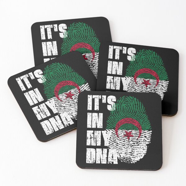 Item preview, IT'S IN MY DNA Algeria Flag Roots designed and sold by CosmoKitsch.