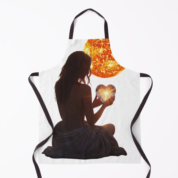 Item preview, Girl holding a crystal heart - sun in background designed and sold by No socks.