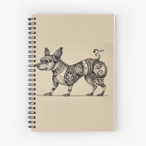 Item preview, Dog with detailed body art designed and sold by anytka.