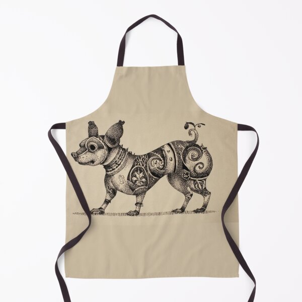 Item preview, Dog with detailed body art designed and sold by anytka.