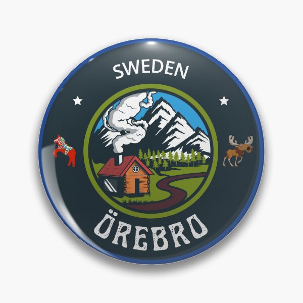 Item preview, Örebro Sweden Emblem | Scandinavian Travel Badge Design designed and sold by World Designs.