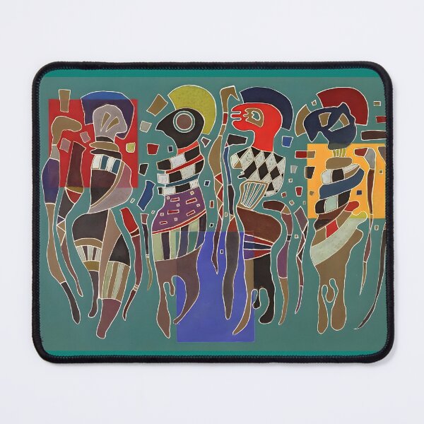 Item preview, Kandinsky 1943 Four figures on three squares designed and sold by PixDezines.