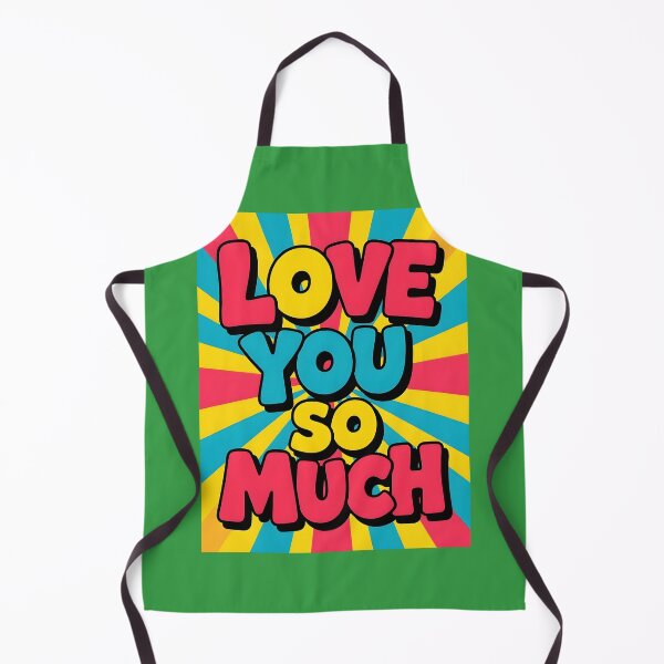 Item preview, Love you so much - in retro art letterforms with bold pop colors designed and sold by Ponted.