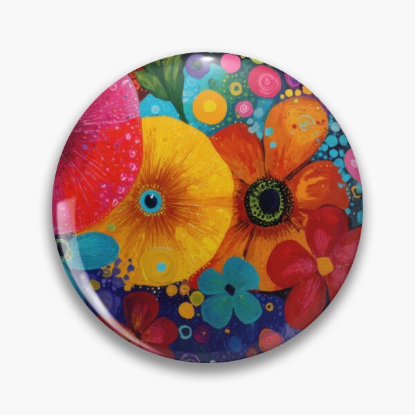 Item preview, Vibrant floral pattern designed and sold by anytka.