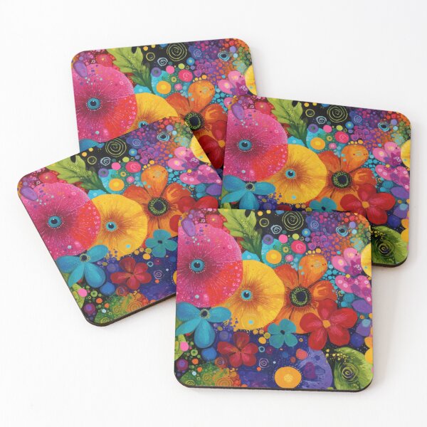 Item preview, Vibrant floral pattern designed and sold by anytka.