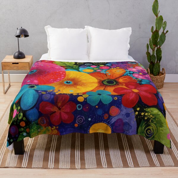 Item preview, Vibrant floral pattern designed and sold by anytka.