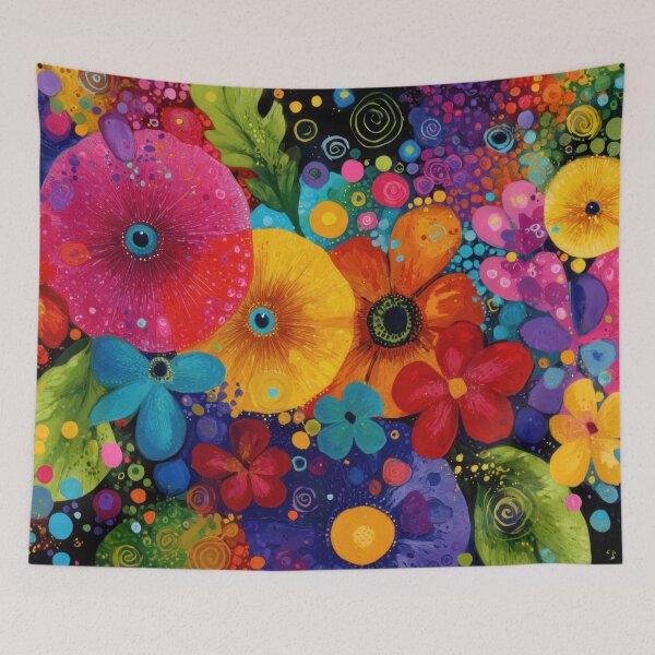 Item preview, Vibrant floral pattern designed and sold by anytka.