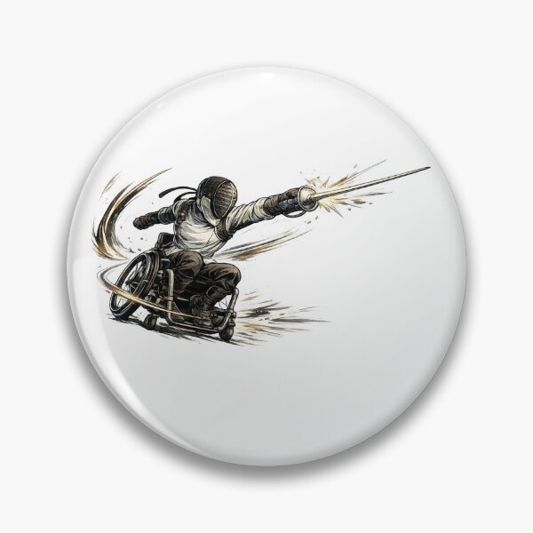 Item preview, Heroic Wheelchair Fencing Strike designed and sold by ChillCharmStudio.